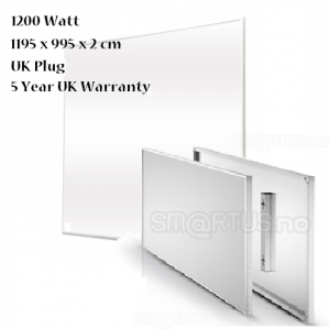 Infrared IR Carbon Crystal Heating Panel 1200 x 1000mm 1200W UK Plug